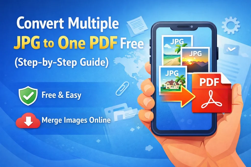 Convert Multiple JPG to One PDF Free (Step-by-Step Guide)
