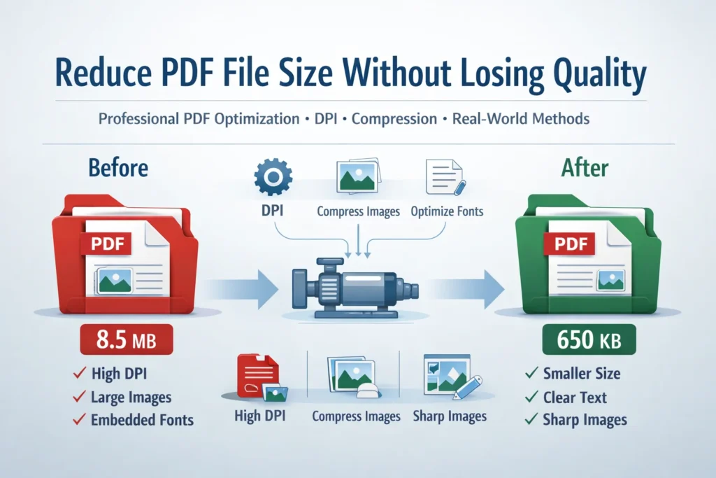 Reduce PDF File Size Without Losing Quality (Pro Method)